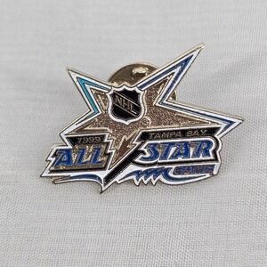 Vintage 1999 NHL All Star Game Tampa Bay Lapel Pin Peter David Inc Hockey Fan